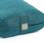 Meditation Cushion Bolster Pillow for Restorative Yoga – Supportive Cushion for Meditation, Pilates, and Relaxation – Filled with Buckwheat Hulls - Removable Cover