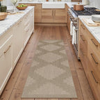 2x6 Easy Jute Runner Rug Washable Brown Neutral Hallway Outdoor Rug for Patio Lightweight Non Slip No Sheding Carpet Entryway Bathroom Backyard Porch Kitchen