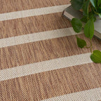 Nourison Home Positano Jute Ivory 6' x 9' Area Rug - Easy Clean, Non Shedding, Bed Room, Living Room, Dining Room, Kitchen (6' x 9')