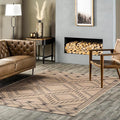 nuLOOM 5' x 8' Easy-Jute Area Rug, Machine Washable, Non-Slip, for Living Room Bedroom Kids Room Nursery Home Decor, Elin Natural