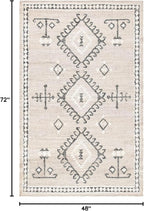 SAFAVIEH Kilim Collection Accent Rug - 4' x 6', Grey & Black, Handmade Flat Weave Jute, Ideal for High Traffic Areas in Entryway, Living Room, Bedroom (KLM762F)