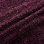 Chenille Throw Blanket for Couch with Tassels,50"X60" Soft Cozy Lightweight Knitted Boho Decorative Blankets for Bed and Sofa,Aubergine