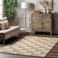 Nuloom Christana Ivory, 9'6" x 13'6", Handmade, Jute & Cotton, Soft and Textured, High Traffic, Stain Resistant, Easy Clean, Durable Area Rug for Bedroom, Living Room, Dining Space, Den, Foyer