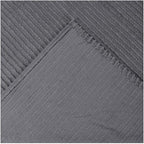 Better Trends Chenille Bedspreads Full/Double Size, Gray 100% Cotton Chenille Stripe Design Tufted Bedding Coverlet Soft Lightweight, 81"x110" 1 Pieces Jullian Collection