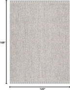 SAFAVIEH Natural Fiber Collection Area Rug - 10' x 14', Grey & Natural, Handmade Woven Fringe Jute, Ideal for High Traffic Areas in Living Room, Bedroom (NF826F)