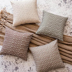 Foindtower Set of 2 Decorative Vintage Floral Print Throw Pillow Covers Neutral Modern Farmhouse Cushion Covers Boho Home Decor for Sofa Couch Chair Bedroom Living Room,22×22 Inch,Wine Red