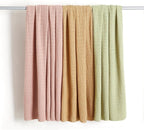 Amazon Basics Chunky Cable Knit Throw Blanket for Couch, Sofa, Bed, Lightweight Soft Cozy, 50" x 60", Sage Green