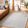 SAFAVIEH Area Rug 5x8 - Natura Collection - Silver, Handmade Wool Blend, Textured Design, Ideal for Living Room, Bedroom, Dining Space (NAT425G)
