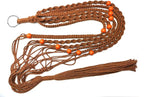 Plant Hanger Macrame Cotton 6 Legs 51 Inches for Indoor Outdoor, Living Room, Kitchen, Deck, Patio, High and Low Ceiling with Size of 10-12 inches Without The Pot (Brown)