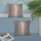 Antelope Pillow Covers 18x18 Inch Set of 2 Animal Print Pillow Cases Brown Throw Pillows Boho Modern Decorative Pillows Outdoor Farmhouse Soft Cotton Cushion Covers Decor for Home Sofa Decor