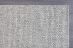 CAMILSON Easy Jute Rug 6x9, Indoor Outdoor Gray Color Farmhouse Area Rugs for Living Room Patio and Kitchen Rug, Solid Boho Woven Design, Easy-Cleaning, Washable Outside Carpet Alfombras (6 x 9)