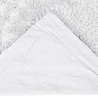 Better Trends Rio Collection is Super Soft and Light Weight in Floral Design 100% Cotton Tufted Unique Luxurious Machine Washable Tumble Dry, King Sham, White