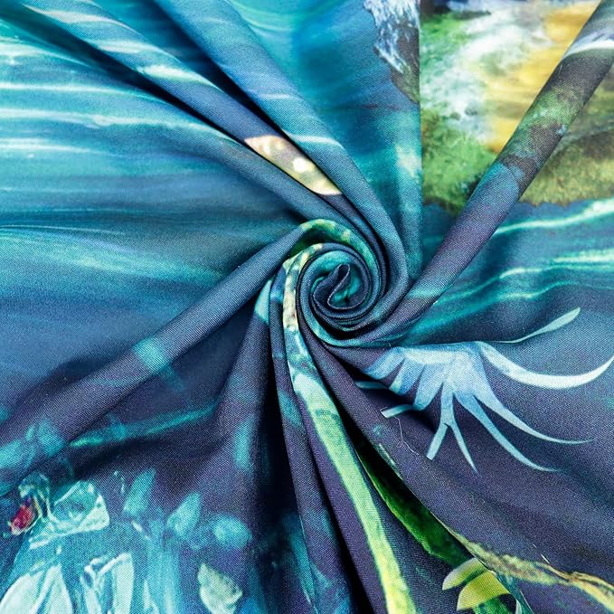 Generleo Forest Waterfall Tapestry Mushroom Flower Tapestries Natural Landscape Tapestries Colorful Floral Plants Wall Art Decor Fantasy Aesthetic Tapestry Wall Hanging for Bedroom