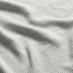 BOURINA Herringbone Throw Blanket,Soft Lightweight Cozy Throw for Bed Couch Decorative Blanket, Light Grey 50" x 60"