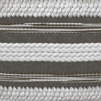 SIMPLIHOME Sommer Boho Square Pouf in Natural/Taupe Grey Handloom Woven Pattern for the Living Room, Bedroom and Kids Room