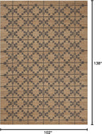 Loloi Chris Loves Julia Judy Collection JUD-05 Natural/Graphite 8'-6" x 11'-6" Area Rug