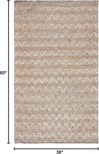 SAFAVIEH Natural Fiber Collection Accent Rug - 3' x 5', Natural & Black, Flat Weave Farmhouse Geometric Jute Design, Ideal for High Traffic Areas in Entryway, Living Room, Bedroom (NF382A)