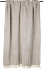 DII Diamond Stitch Woven Throw, Organic Modern, 50 x 60, Gray