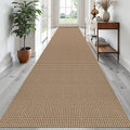 EARTHALL Runner Rug 3x20 Ft Washable Runners for Hallways Extra Long Woven Non Slip Entryway Runner Braided Kitchen Runner Indoor Outdoor Carpet Runners for Hotels, Officel, Stair, Orange/Tan/Brown