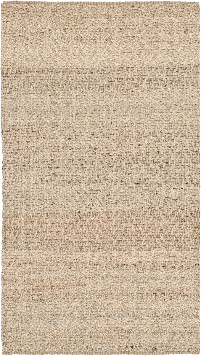 SAFAVIEH Natural Fiber Collection Accent Rug - 2' x 3', Natural, Handmade Farmhouse Fringe Jute, Ideal for High Traffic Areas in Entryway, Living Room, Bedroom (NF731A)