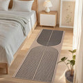 GarveeHome Easy Jute 2x8 Modern Rainbow Runner Rugs for Hallway Kitchen Bedroom Non Slip Indoor Outdoor Runner Door Mat for Laundry Porch