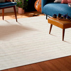 Hausattire Hand Woven Jute Braided Rug, 5'x8' – Off White, Reversible Boho Entry Area Rugs for Kitchen, Living Room I Farmhouse Indoor Outdoor Decorative Floor Rug, 60x96 Inches