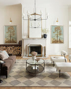Loloi Chris Loves Julia Francis Collection FRA-01 Beige/Charcoal 5'-0" x 7'-6" Area Rug
