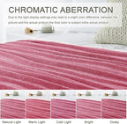 Chenille Throw Blanket for Couch 50"X 60", Soft Cozy Throws with Fringe Tassel for Bed Sofa Chair Cover, Lightweight Knitted Decorative Boho Blankets for Living Room, Rose Pink