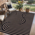 Tangsoo Easy Jute 3x5 Outdoor Rug for Living Room,Washable Indoor Rugs Farmhouse Non-Slip Thin Door Mat,Boho Throw Carpet for Front Porch Bedroom Patio Entryway Balcony