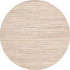 SAFAVIEH Cape Cod Collection Area Rug - 6' Round, Natural & Ivory, Handmade Jute Blend, Braided Design, Ideal for The Living Room, Dining, Bedroom (CAP151A)