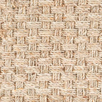 SAFAVIEH Area Rug 3' Round - Natural Fiber Collection - Natural & Beige, Seagrass, Basketweave Pattern with Border (NF114A)