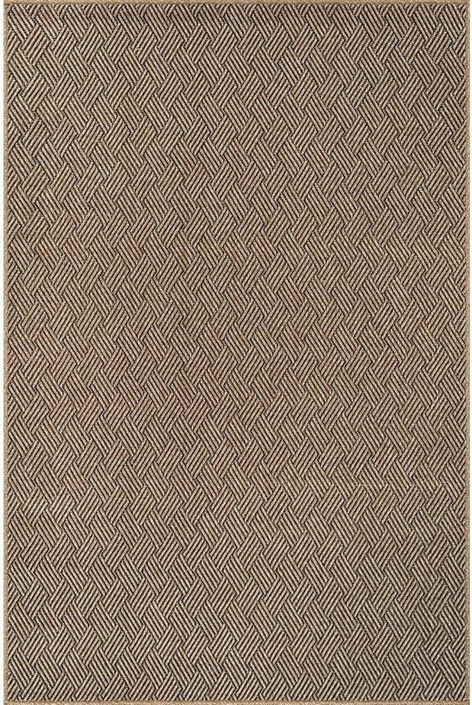 Easy Jute Rugs 9x12 Herringbone Natural Color Living Room Indoor Outdoor Area Rug for Patio and Kitchen Rug High Traffic Washable Easy to Clean Solid Boho Woven Design Carpet (9 x 12)