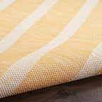 Nourison Home Positano Yellow Ivory 5' x 7' Area Rug - Easy Clean, Non Shedding, Bed Room, Living Room, Dining Room, Kitchen (5' x 7')