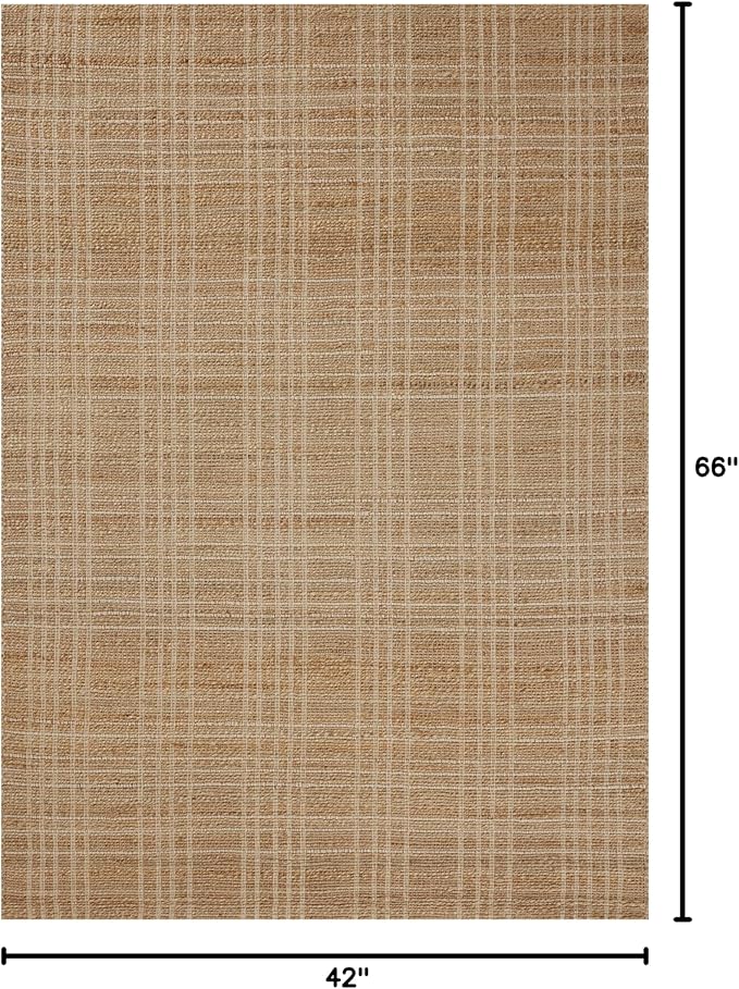 Loloi Chris Loves Julia Judy Collection JUD-01 Natural/Cream 3'-6" x 5'-6" Accent Rug