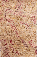 Dash and Albert Horseshoe Spice Hand Knotted Jute Rug, Runner-2.5 X 8 Feet, Neutral/Red Geometric Pattern - Premium Luxury Hotel Quality Soft Breathable Hypoallergenic Machine Washable Easy Care