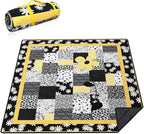 Extra Large Picnic Blankets Waterproof Foldable (80 "x 80") Beach Blanket Waterproof Sandproof,3-Layer Thicking Mat Outdoor Packable Camping Blanket