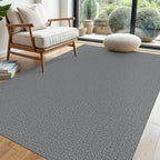 EARTHALL Washable Area Rug 4x6 Ft Non Slip Rugs for Entryway Braided Throw Rugs with Rubber Backing Bedroom Carpet Cotton Entry Rug Woven Floor Rug for Bedroom Dining Room Living Room, Charcoal Gray
