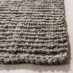 SAFAVIEH Natural Fiber Collection Runner Rug - 2'6" x 8', Light Grey, Handmade Jute, Farmhouse Style, Chunky Textured Thick Pile (NF447G)