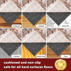 BAGAIL Felt and Natural Rubber Backing Rug Pads 1/4” Thick, 6 x 9 Ft Non Slip Carpet Gripper Keep Rugs in Place, Under Area Rug Protective Cushioned Pads, Carpet Runners, Hardwood Floors Protection