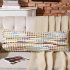 AmHoo Boho Chenille Pillow Cover Decorative Tufted Pillowcase for Couch Bed Sofa Bedroom Living Room Modern 14 x 36-Inch Brown
