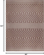 Nourison Home Positano Natural 8' x 10' Area Rug - Easy Clean, Non Shedding, Bed Room, Living Room, Dining Room, Kitchen (8' x 10')