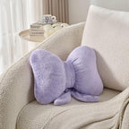 Bow Pillow Throw Pillows Butterfly Shaped Decorative Cute Pillows for Bed Sofa Cute Home Decor,Purple 14.5 * 12inch