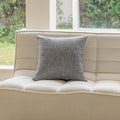 Home Brilliant Linen Euro Sham Cover for Bedroom Pillow Cover 24x24 Euro Pillow for Bed Couch Sofa, 24 x 24, Ash Grey