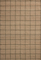 Loloi Chris Loves Julia Fletcher Collection FLE-01 Natural/Olive 7'-9" x 9'-9", .37" Pile Height, Area Rug