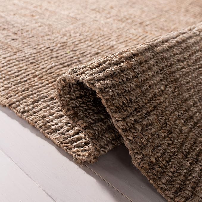 SAFAVIEH Natural Fiber Collection Runner Rug - 2'3" x 7', Grey, Handmade Farmhouse Country Boho Rustic Jute, Ideal for High Traffic Areas in Living Room, Bedroom (NF808F)