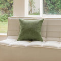 Home Brilliant Spring Pillow Cover 18 x 18 Linen Decorative Throw Pillow for Bed, Couch, Sofa, Living Room Decor, 1 pc, 18x18 inch, Green