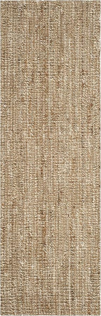 SAFAVIEH Natural Fiber Collection Runner Rug - 2' x 8', Natural & Ivory, Handmade Jute, Farmhouse Style, Chunky Textured Thick Pile (NF447N)