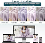 PAVILIA Lavender Purple Knit Throw Blanket for Couch Bed, Soft Knitted Farmhouse Sofa Throw for Living Room, Lightweight Decorative Summer Throw Blanket for Chair, Outdoor Textured Boho Blanket, 50x60