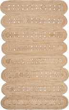 SAFAVIEH Natural Fiber Collection Accent Rug - 3' x 5', Natural, Handmade Farmhouse Rustic Country, Ideal for High Traffic Areas in Entryway, Living Room, Bedroom (NF365B)