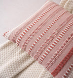 Boho Lumbar Pillow Covers 14x36 Long, Farmhouse Decorative Couch Pillow Cases, Rust Accent Pillows of Bed, Sofa Bedroom Living Room Home Decor Cushion Cover, Pack of 1